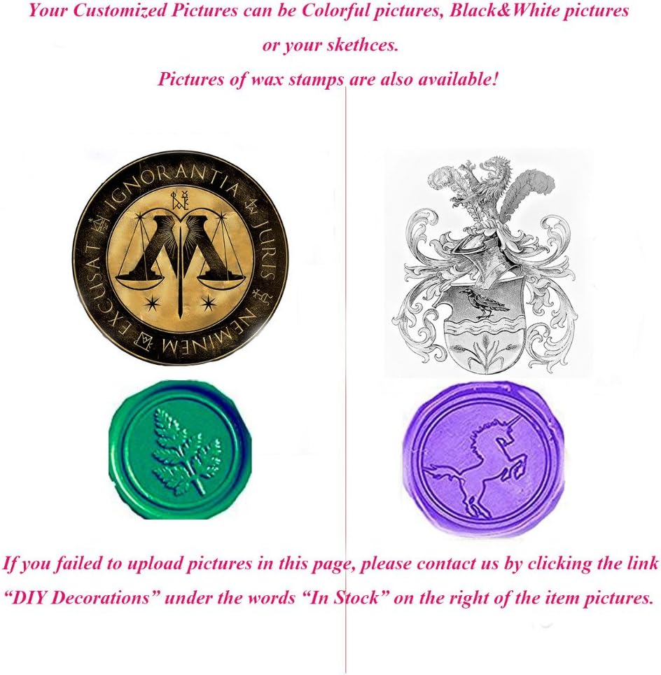 Retro Customize Personalized Custom Monogram Letter Your Own Logo Design Sealing Wax Seal Stamp Wedding Invitations Christmas Mother Gift Card Stationary Wax Seal Stamp Rosewood Handle Set