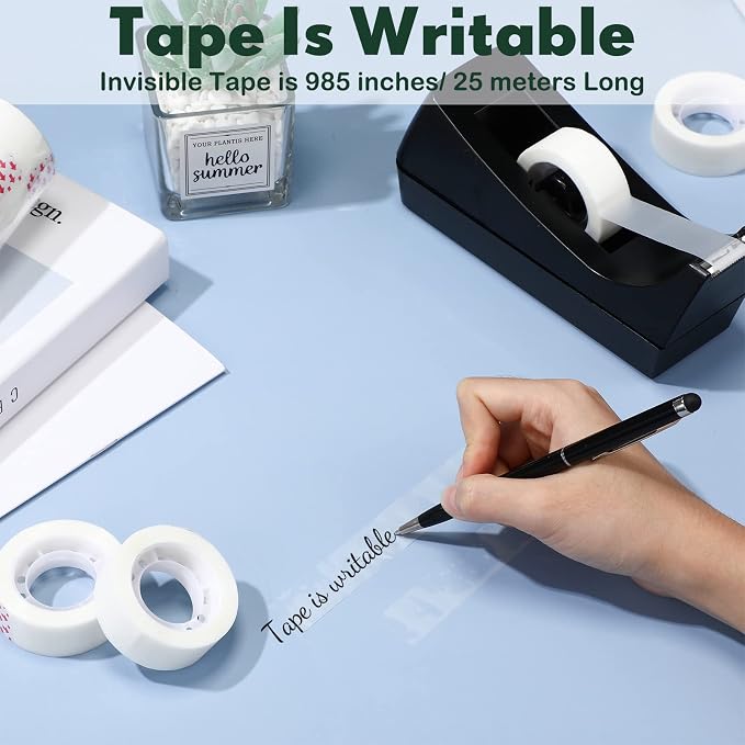 Yahenda 18 Pack Black Desktop Tape Dispenser Non Skid Base - Image 6
