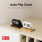 mooas Automatic Mini Flip Clock, Retro Vintage Automatic Flip Desk Clock - Image 2