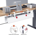 Univivi No Drill Under Desk Cable Management Tray, Clamp/Screw Mount Desk Cable - Image 3