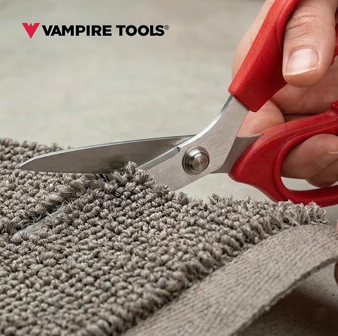 VAMPLIERS 8" Fiber Optic Kevlar Scissors Industrial Grade Carbon Steel Shears - Image 8