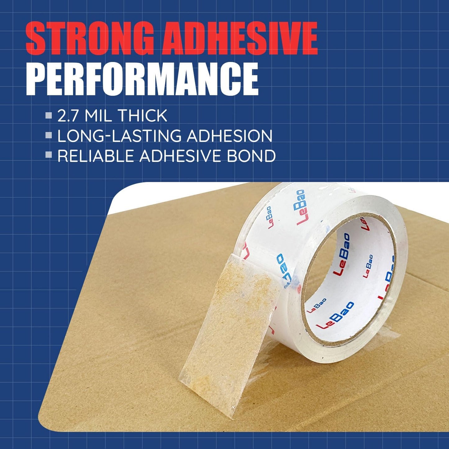 Heavy Duty Packing Tape for Moving Boxes - 1.88" x 360Yds (6 Rolls) Clear Moving Tape for Boxes, Secure Sealing for Cardboard, Bubble Wrap, Shipping Supplies (6, Packing Tape Refill)