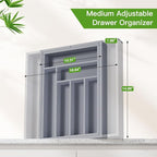 Pipishell Bamboo Expandable Drawer Organizer - Image 2