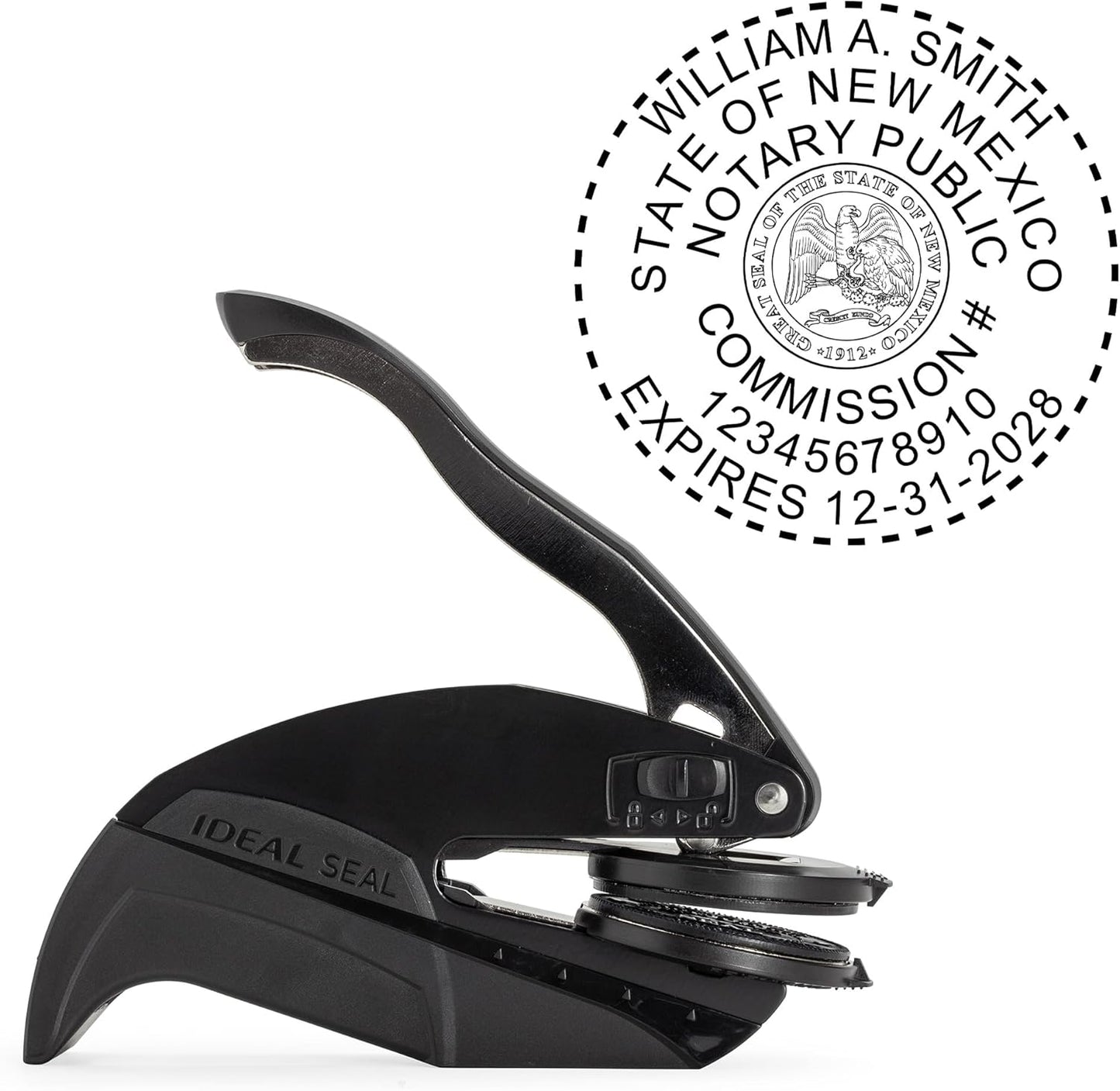 New Mexico Round Notary Embosser | Official State Embosser | Official Seals | Meets State Specifications (New Mexico, Round Embosser)