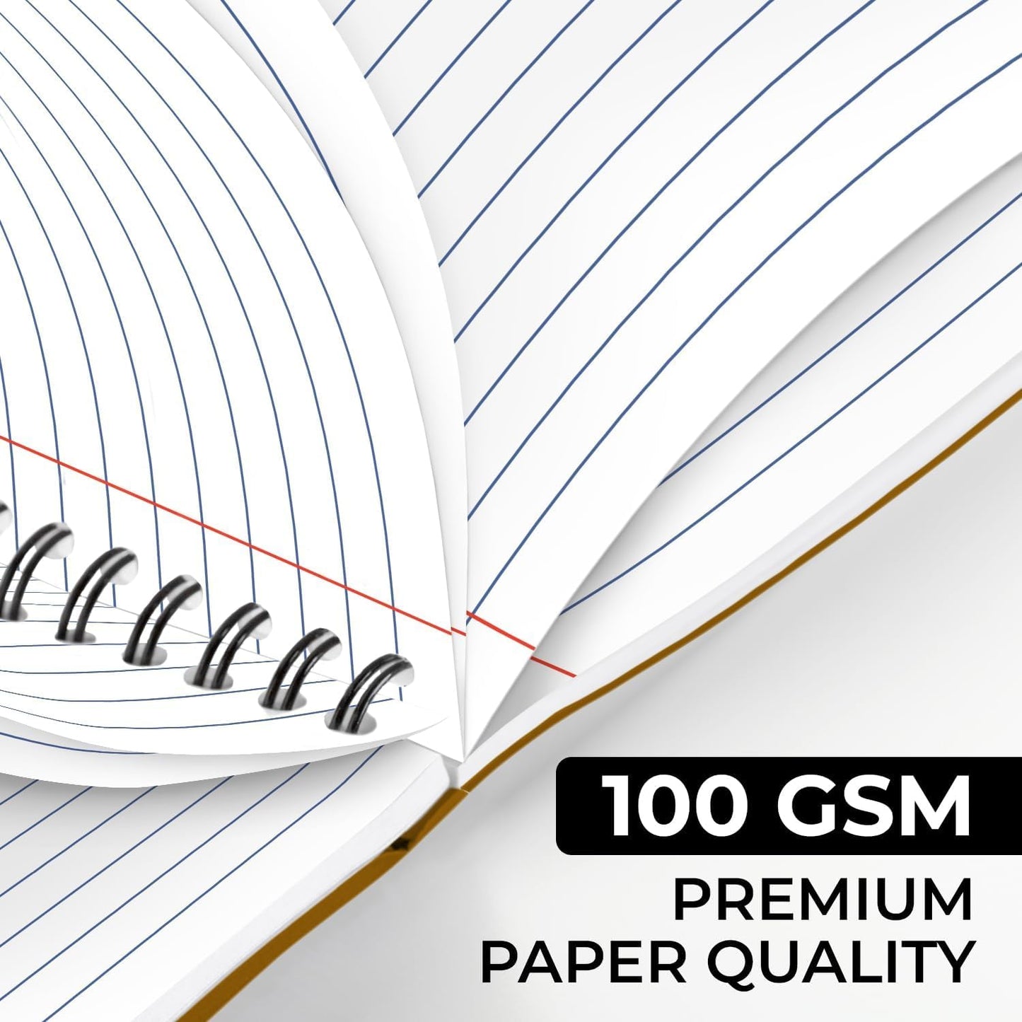 12 Pack Lined Journal Spiral Notebook College Ruled, 5.8 x 8.3, 120 Pages (60 Sheets), 100 GSM Thick Paper Notebooks, Daily Writing Journals for Men and Women, Work, Office & School Supplies