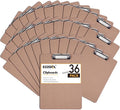 Clipboards Bulk, EZZGOL 36 Pack Letter Size Wood Clipboards, Low Profile Clip by Ezzgol