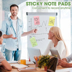 Seajan 48 Pcs Lined Sticky Notes 4 x 6 Self Stick Note Pads 6 Bright Colors - Image 6