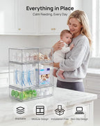 Vtopmart Stackable Storage Drawers Set of 5, Beauty Supplies Storage, Pantry - Image 4