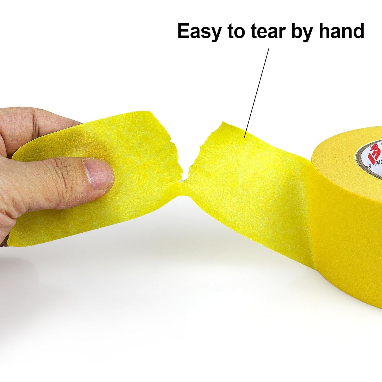 BOMEI PACK Yellow Painters Tape 2 inch Wide, Yellow Masking Tape 3 Rolls x 2 inch x 60 Yards (180 Total Yards) Residue-Free Painting Tape for Labeling, DIY Crafting, Decoration and School Projects