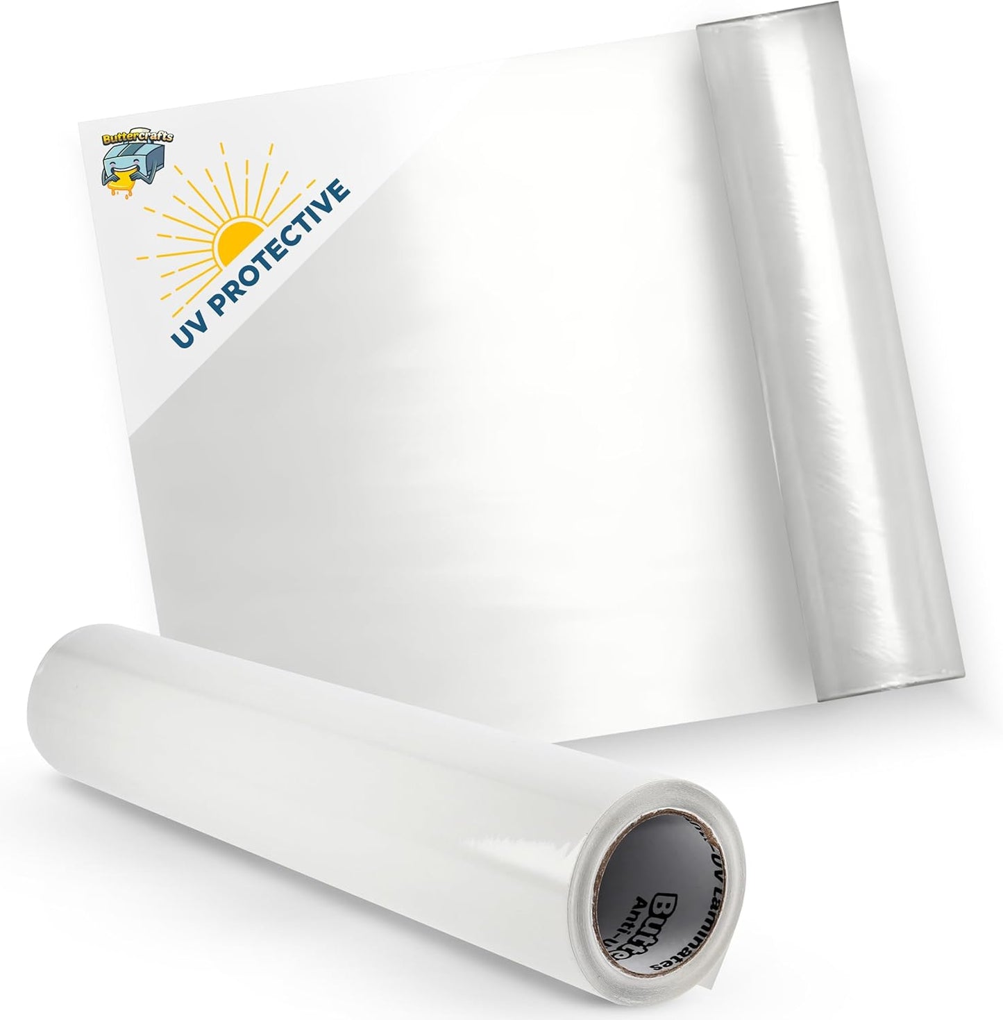Self Laminating Film Anti-UV Vinyl (12”x30ft Glossy): Clear Vinyl Roll Laminating Paper - Self Adhesive Laminating Sheets, Sticker Laminate Sheets Waterproof, Self Laminating Sheets Transparent Vinyl