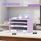 SUPEASY Wood Desk Organizer, 3 Tier Paper File Organizer - Image 3