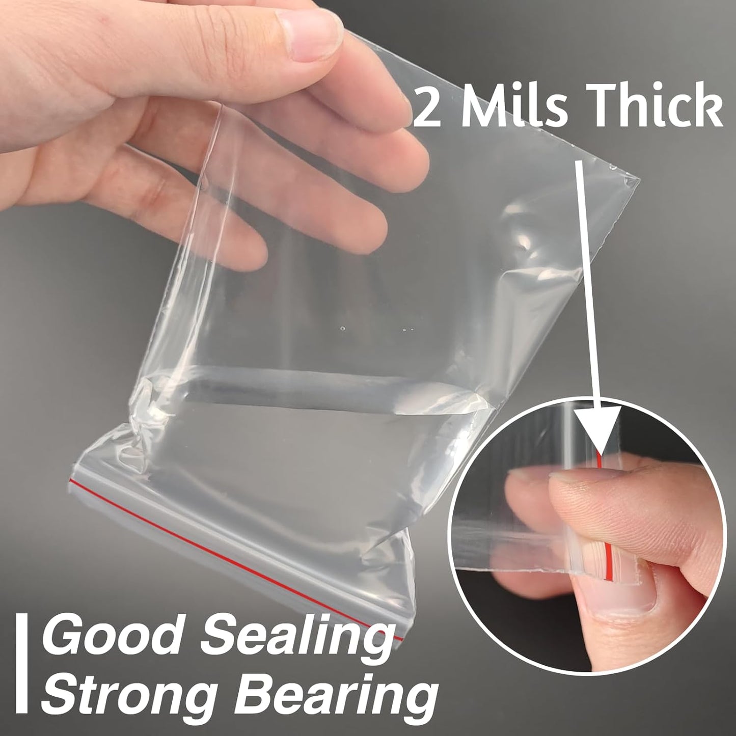 600Pcs 2x3 Inch Mini Plastic Bags, Resealable Small Zip Baggies for Small Business, Storage, Gifts, Candy, Screws, Jewelry, Daily Pills