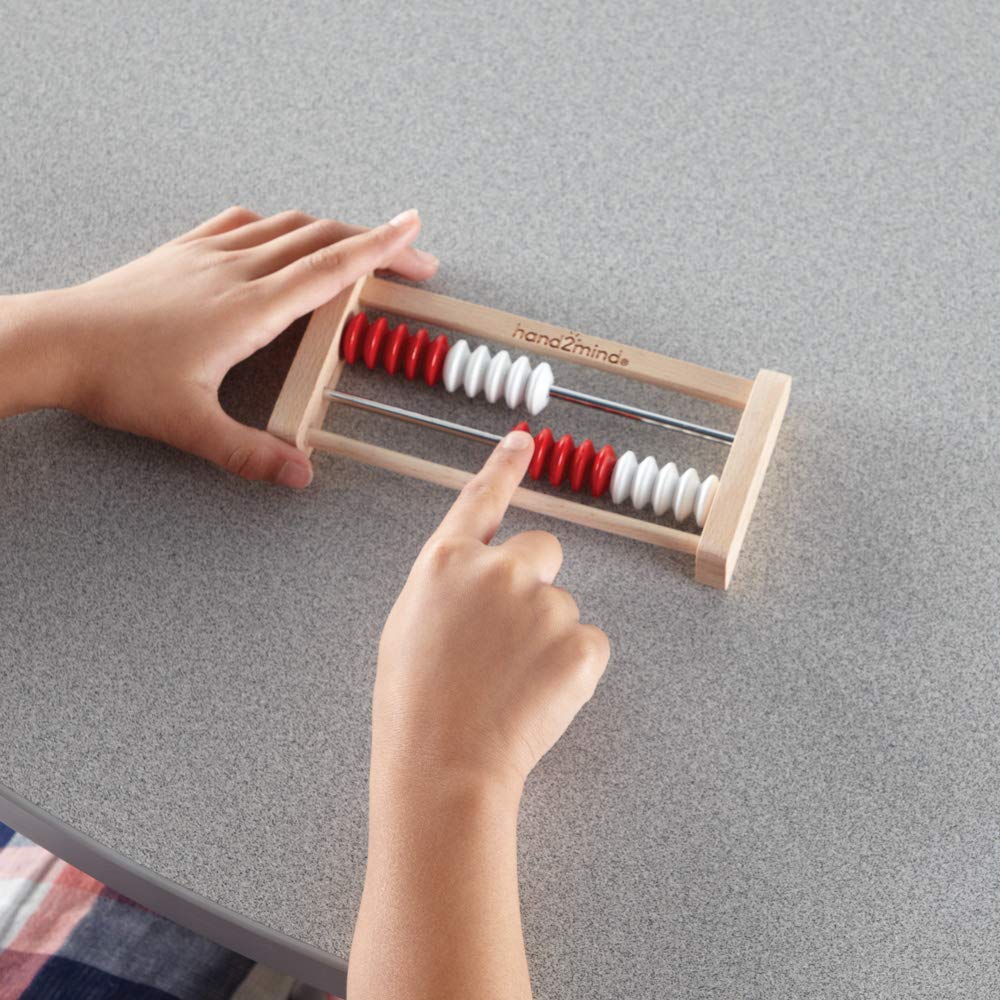 hand2mind Mini 20-Bead Wooden Rekenrek Class Set, Number Rack for Kids, Abacus for Kids, Counting Beads, Math Counters, Educational Toys for Elementary, Math Manipulatives (Set of 25)