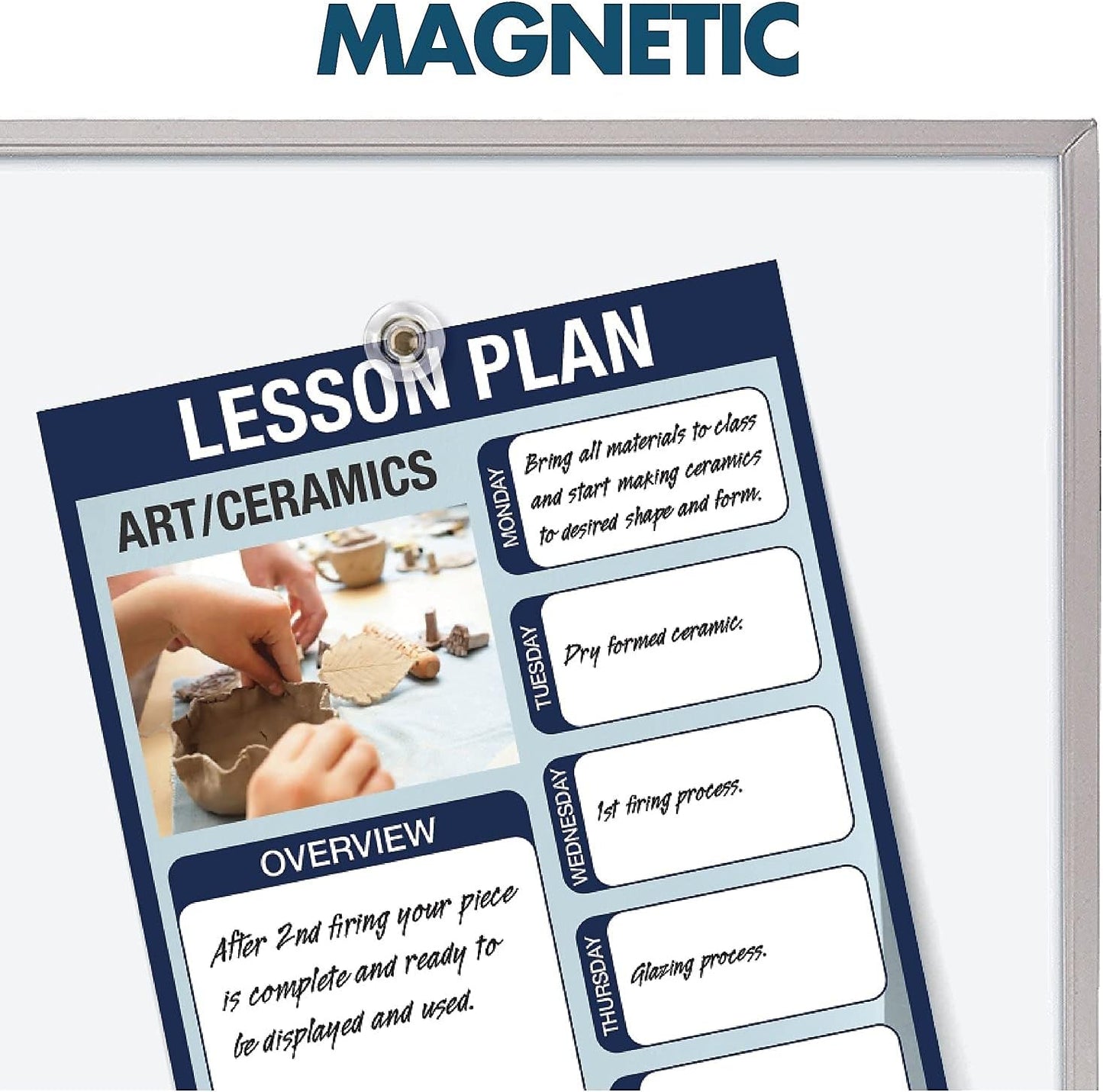 Quartet Magnetic Dry Erase White Board, 8' x 4' Whiteboard, Porcelain Surface Will Not Stain or Ghost, Silver Aluminum Frame (PPA408)
