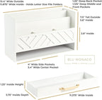 BLU MONACO | White Wooden Desk Organizer & Mail Organizer - Image 2