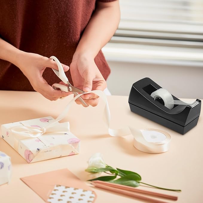 10 Pack Desktop Tape Dispenser Bulk Black Tape Roll Dispenser Non Skid Base - Image 4