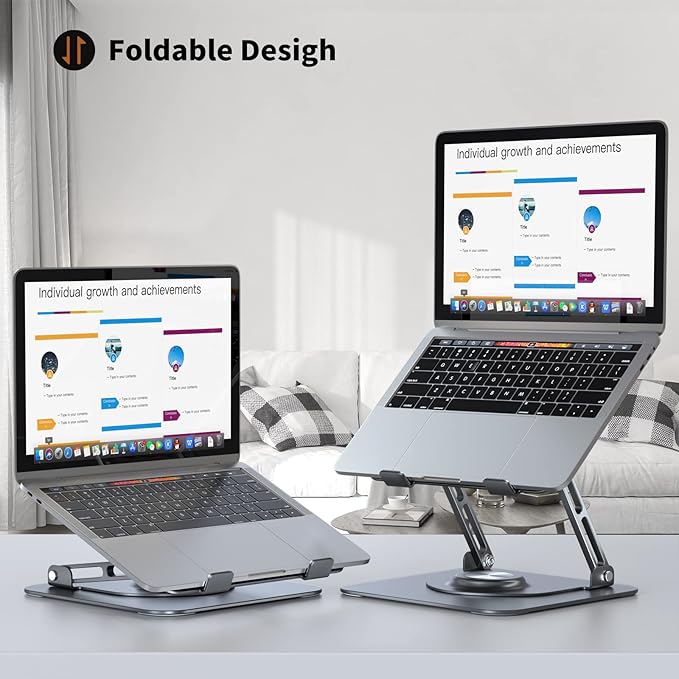 JOYEKY Laptop Stand for Desk, Adjustable Computer Stand - Image 3