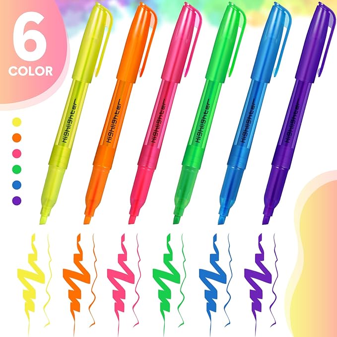 Thenshop 150 Pcs Highlighter Bulk Assorted Colors Fluorescent Highlighter - Image 3