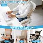CushZone Ergonomic Seat Cushion & Lumbar Support Pillow - Image 7
