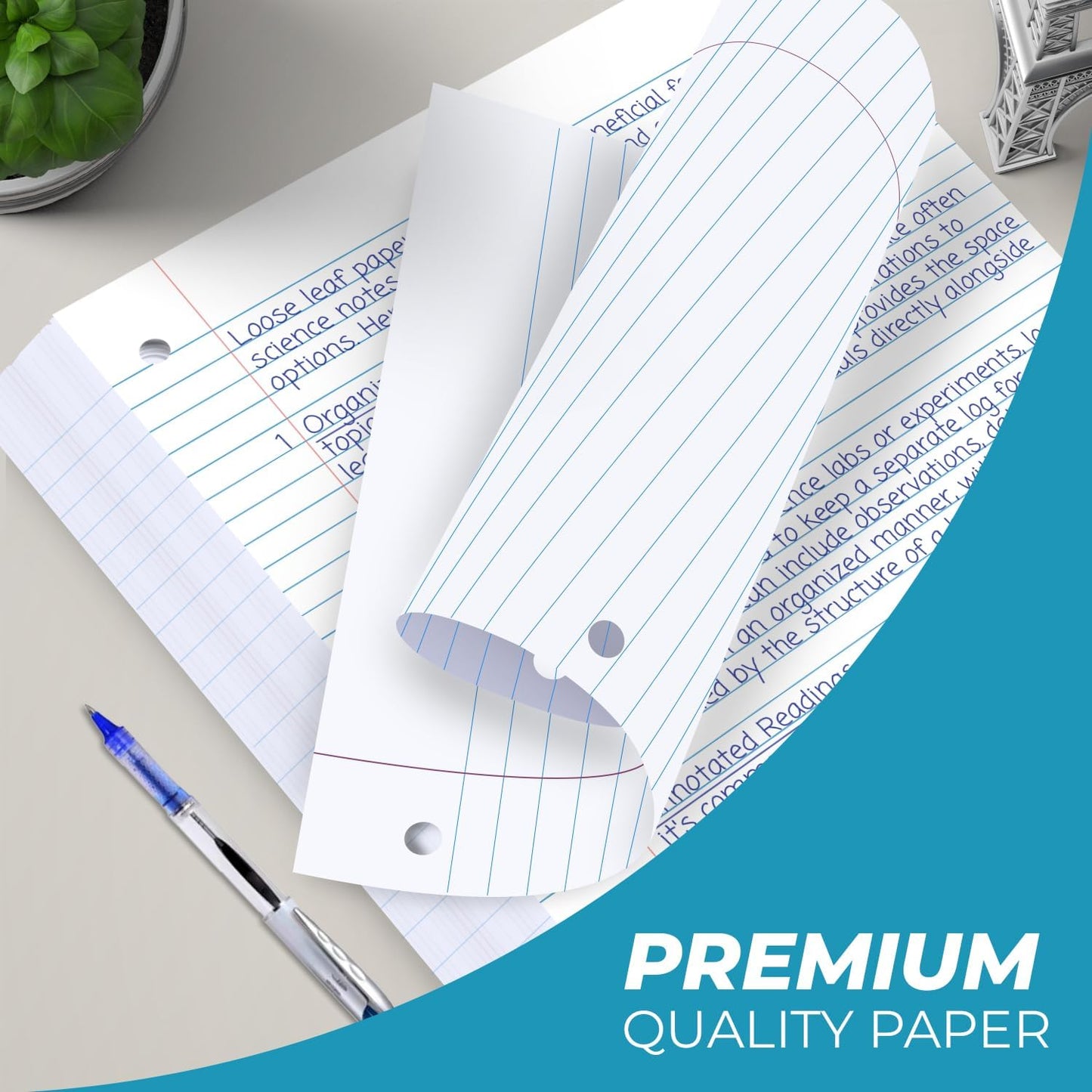 1152 Pack (Pallet) Loose Leaf Paper Bulk, 172800 Sheets,College Ruled, Pallet of Filler Paper, 150 Sheets/Pack, 8 x 10.5",3 Hole Punched, 56 Gsm Thick Sheet, School & Office, 4-7 Days Transit