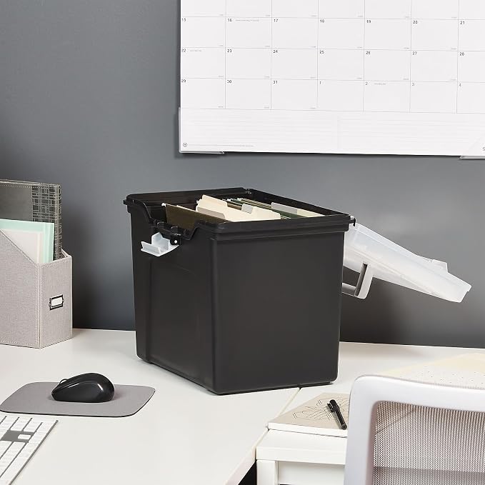 STAPLES File Box File Portable Tote, Letter Size - Image 7