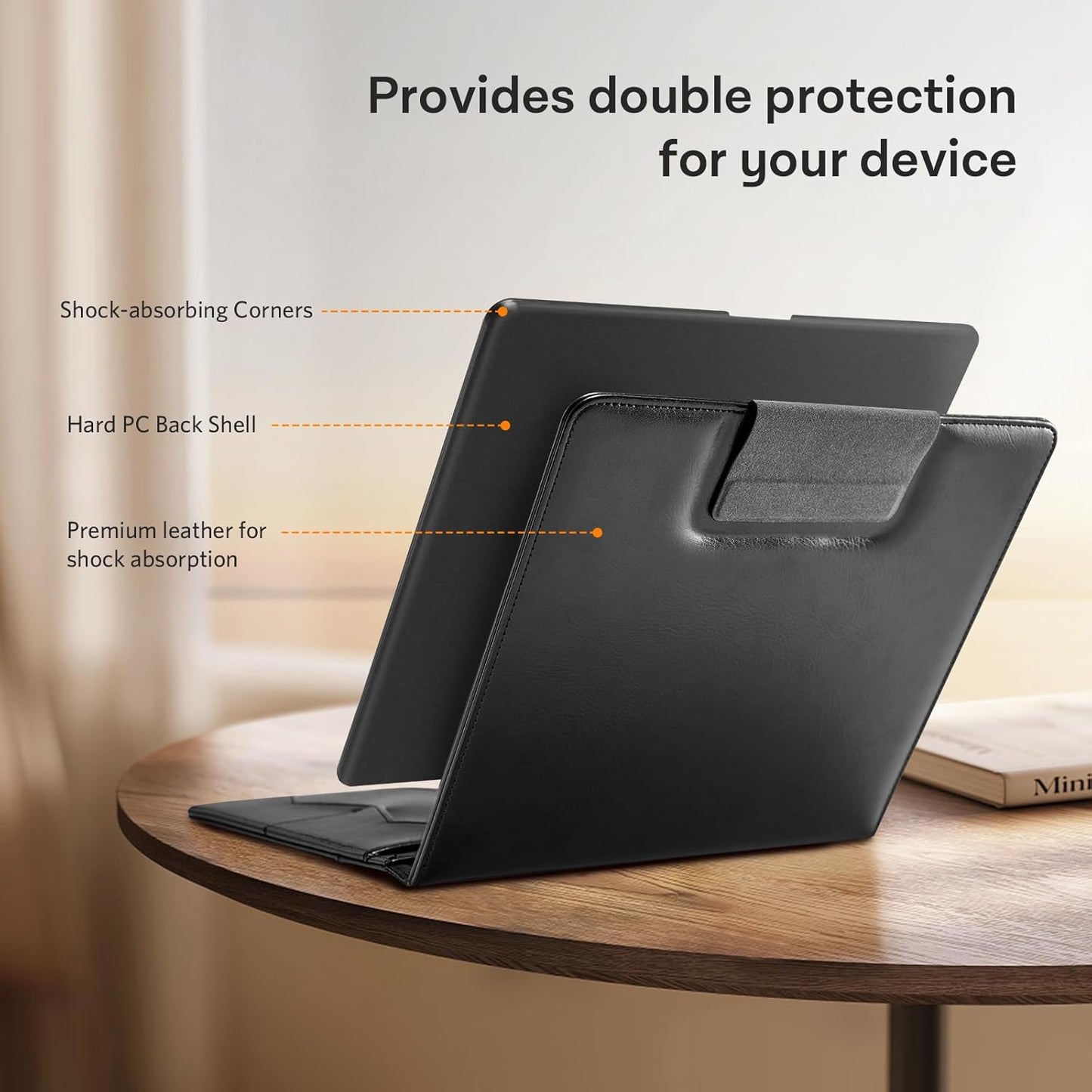 CoBak Premium PU Leather Case for Kindle Scribe 10.2", TouchPad D10, Boox Note Air 5, Folio Cover with Pen Holder, Auto Sleep/Wake, Card Slots & File Folders for Business, Not for Remarkable