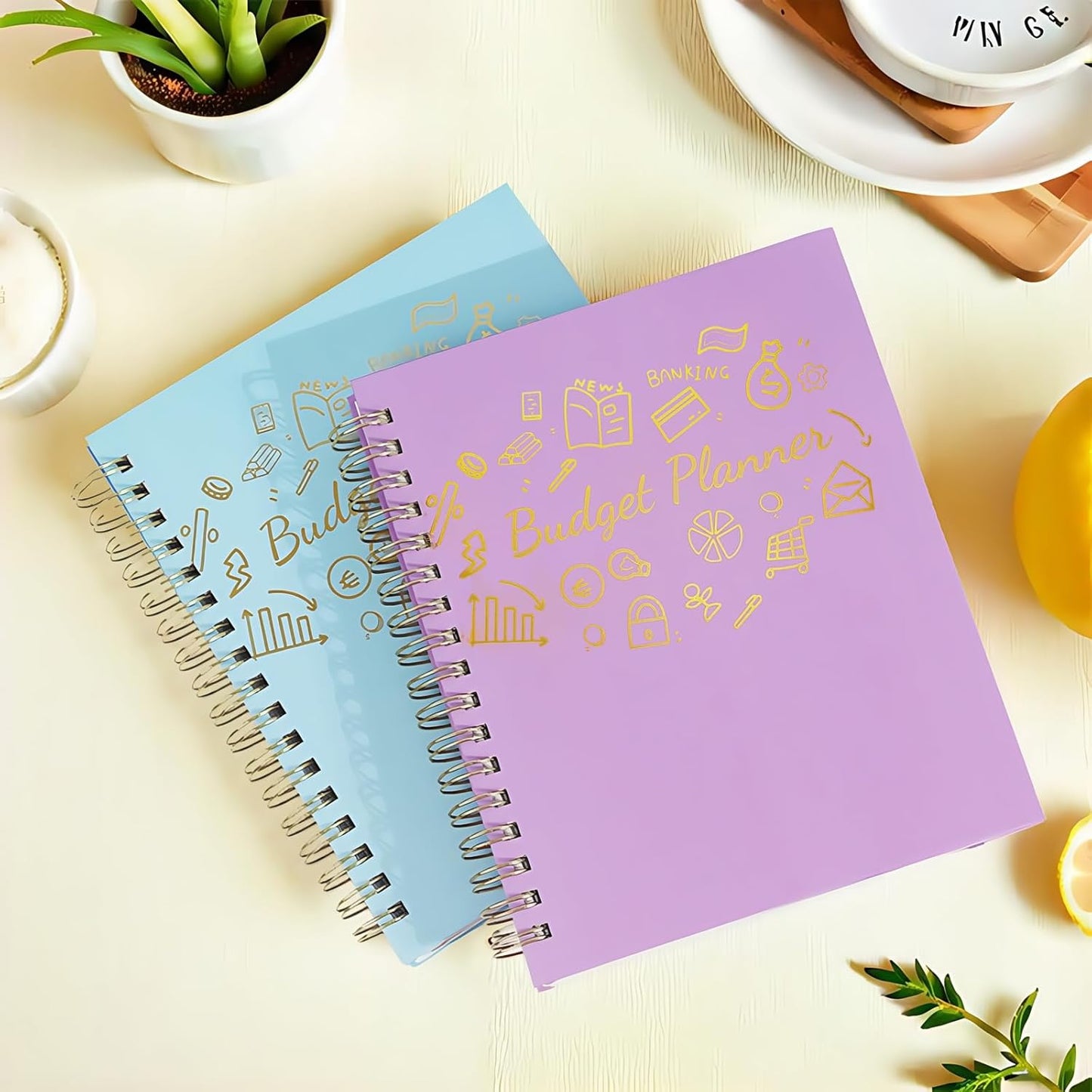 Budget Planner - B5(9.2x7'') Monthly Bill Organizer With Expense Tracker Notebook, Undated Financial Planner Budget Book To Take Control Of Your Money, Large Month Account Book With Pockets (B)