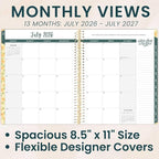 bloom daily planners 2026-2027 Planner 13 Month Academic Year Organizer - Image 3