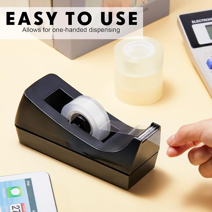 Colarr 15 Pack Desktop Tape Dispenser Non Skid Base Tape Dispensers Desk Tape - Image 4