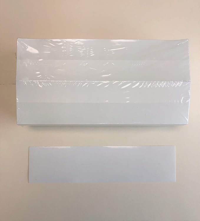 Clear Label Holder for End Tab Folders 3" x 1-1/2" Writable Insert Chart - Image 3