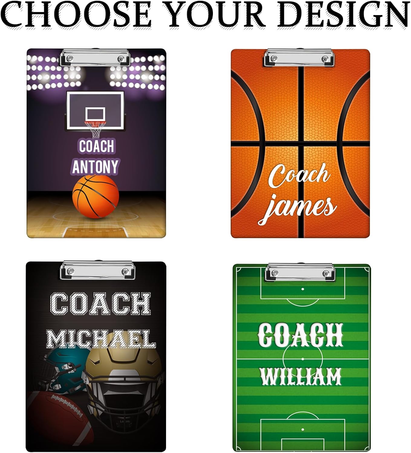 Custom Acrylic Clipboard with Name Logo Personalized Decorative Clipboard for Kids Women Men Custom Gift for Teachers Nurses Coaches Office