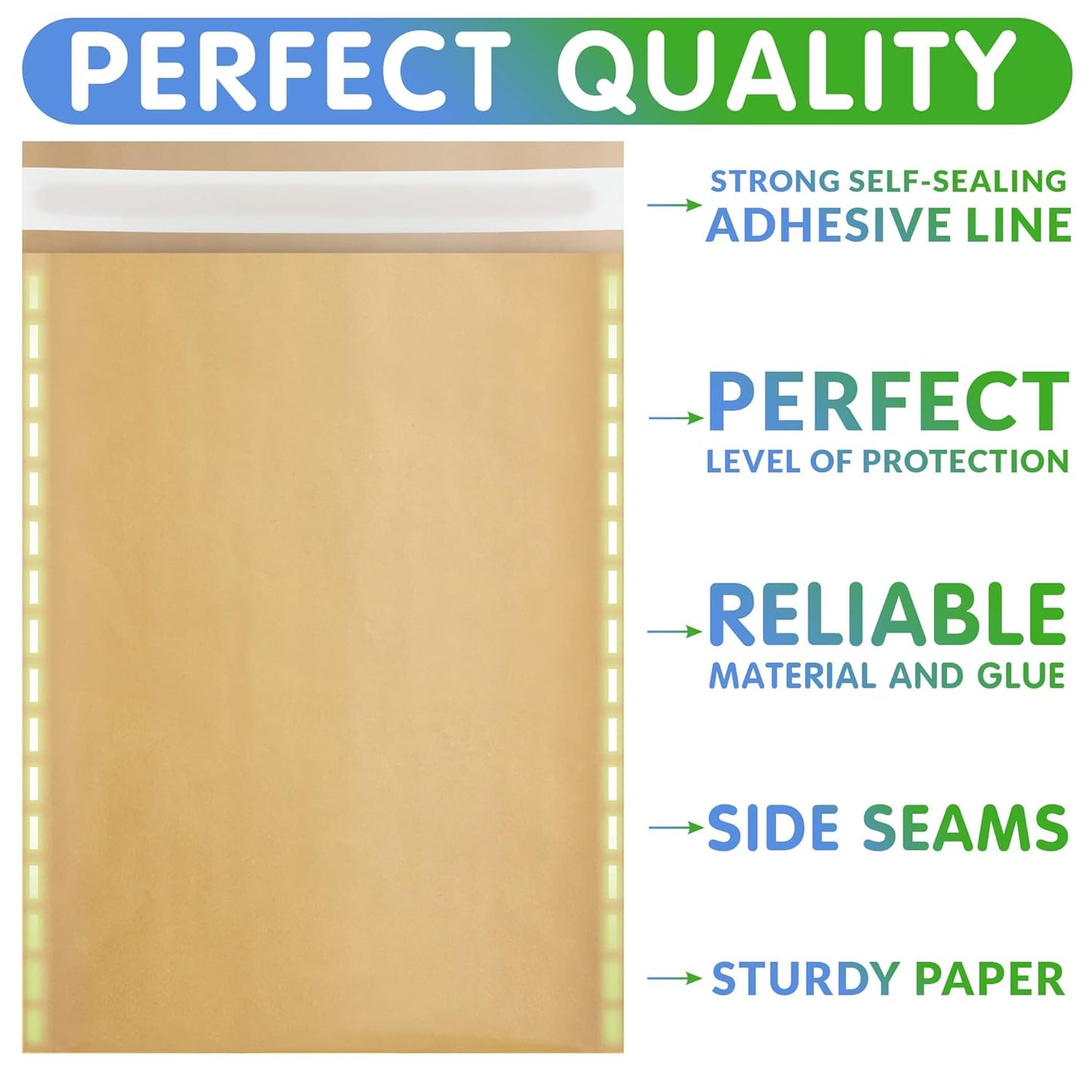 Natural Kraft Bubble Mailer Envelopes, 7.25 x 11 Inches. 440 Pack Mail Padded Envelopes Self Seal. Waterproof Kraft Bubble Mailers. Tear-Resistant Mailing Envelope Padded. Sturdy Paper Mailer
