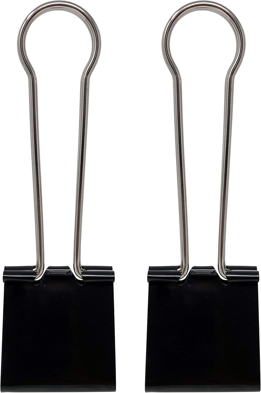 Clipco Binder Clips Super Extra Large 2-1/3in Black (2-Pack)