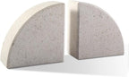 Karibiber Marble Bookend for Shelves, Non-Skid Bookends for Heavy Books by Karibiber