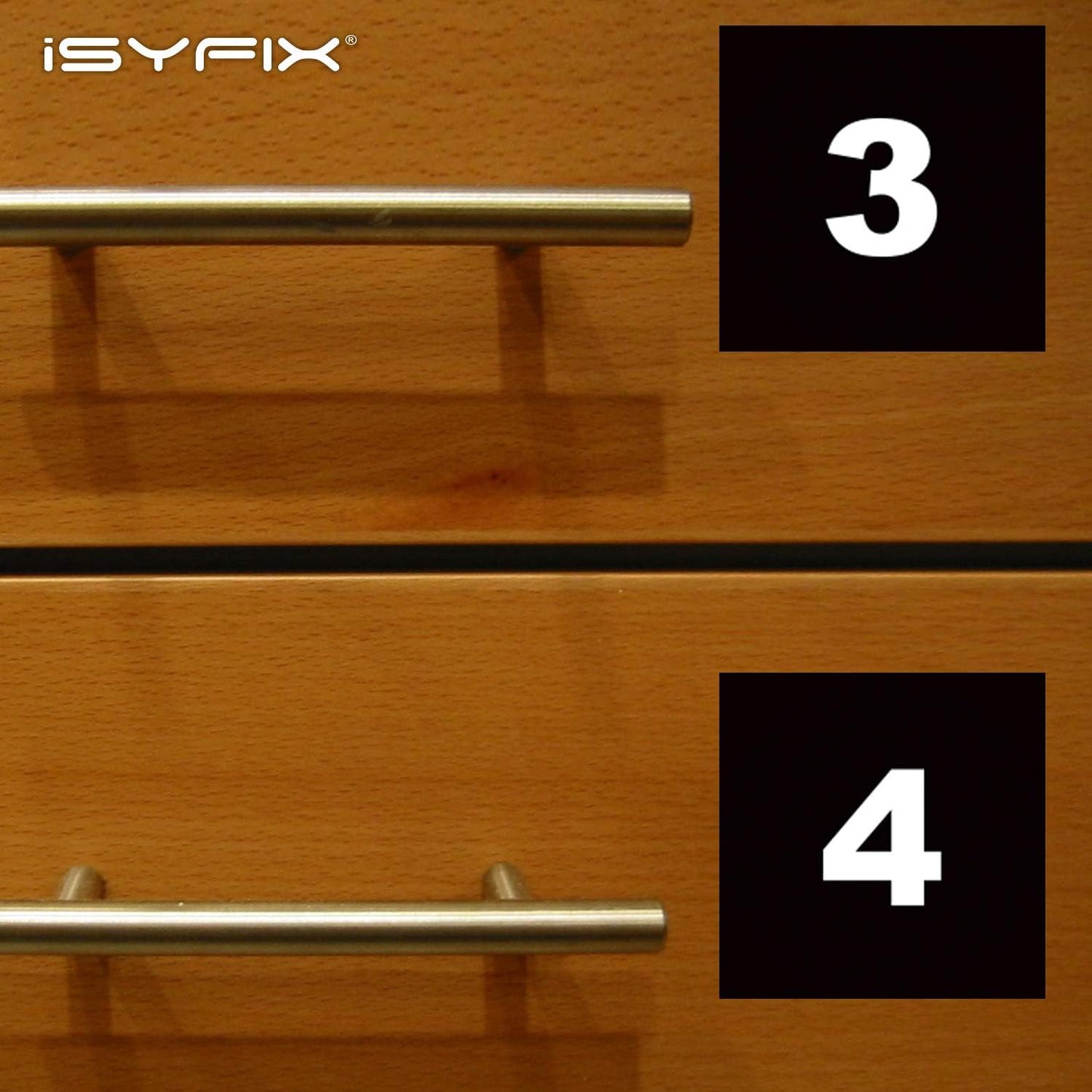 iSYFIX Black Consecutive Number Stickers – 1 to 100, 4-inch, 1 Set – Vinyl Self Adhesive Premium Decal, Ideal for Inventory, Storage, Organizing, Boxes, Bins, Toolbox, Lockers & More, Indoor/Outdoor