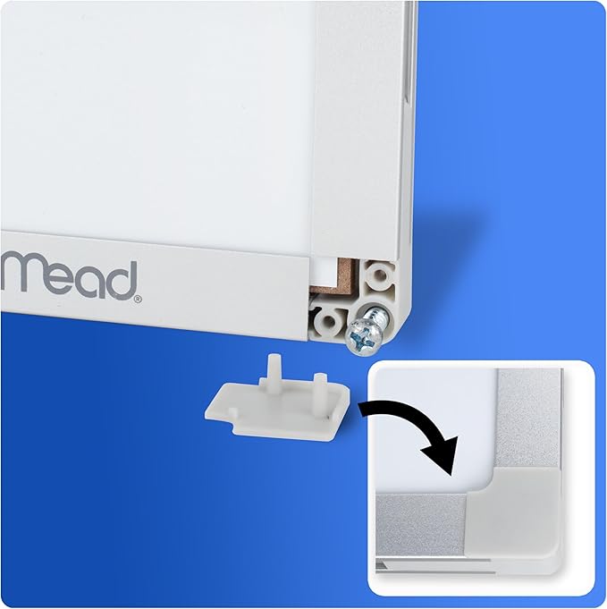 Mead Dry Erase White Board, Horizontal/Vertical Mount - Image 6