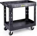 ELAFROS Heavy Duty Plastic Utility Cart 34 x 17 Inch by ELAFROS