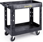 ELAFROS Heavy Duty Plastic Utility Cart 34 x 17 Inch by ELAFROS