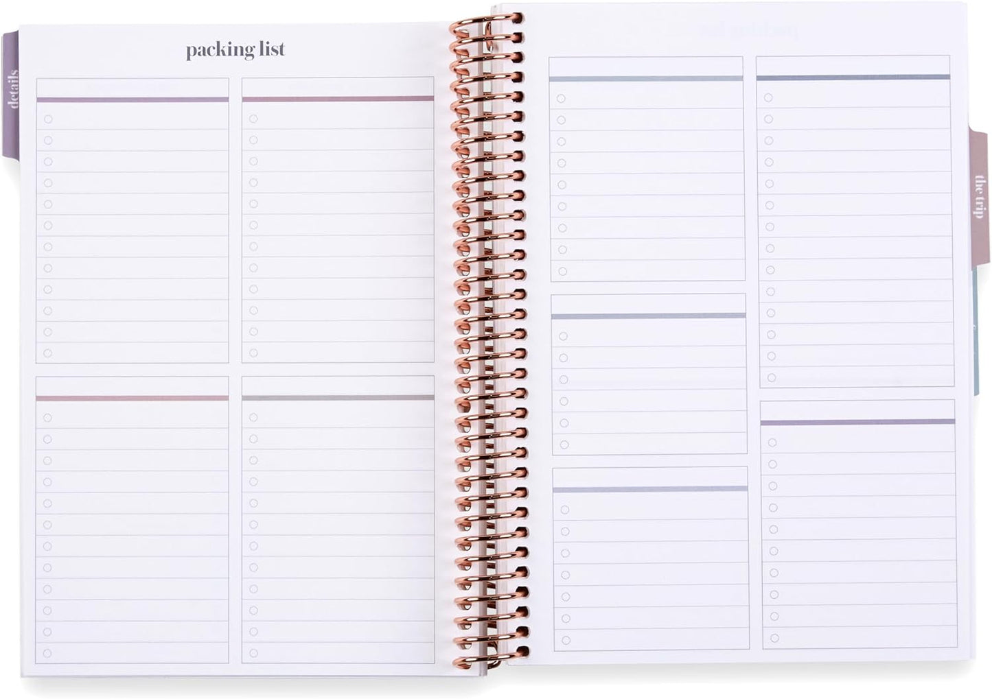Erin Condren A5 Travel Journal Vacation Planner, For Planning Your Next Trip and Journaling Your Adventures, Traveler's Collage Cover, Tabbed Sections for Added Organization, Stickers Included