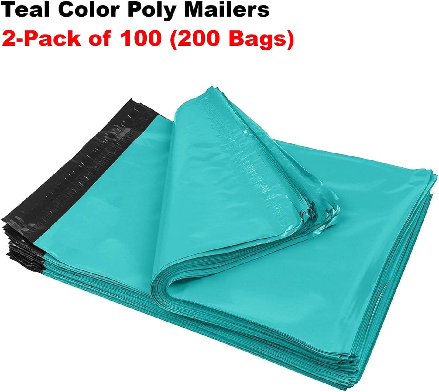 iMBAPrice (200-Pack) Poly Mailers 24x24 Inch Extra Large #8 Teal Color Poly Mailing Shipping Envelopes Bags, Self Seal Adhesive Waterproof and Tear Proof (Total 200 Bags)