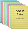 Crtiin 8 Pads Large Sticky Notes 8.5x11 Inch Lined Jumbo Sticky Notes by Crtiin