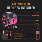 The Almighty Ruler Laser Tape Measure | Laser Distance Measurer, Heavy-Duty Tool - Image 8