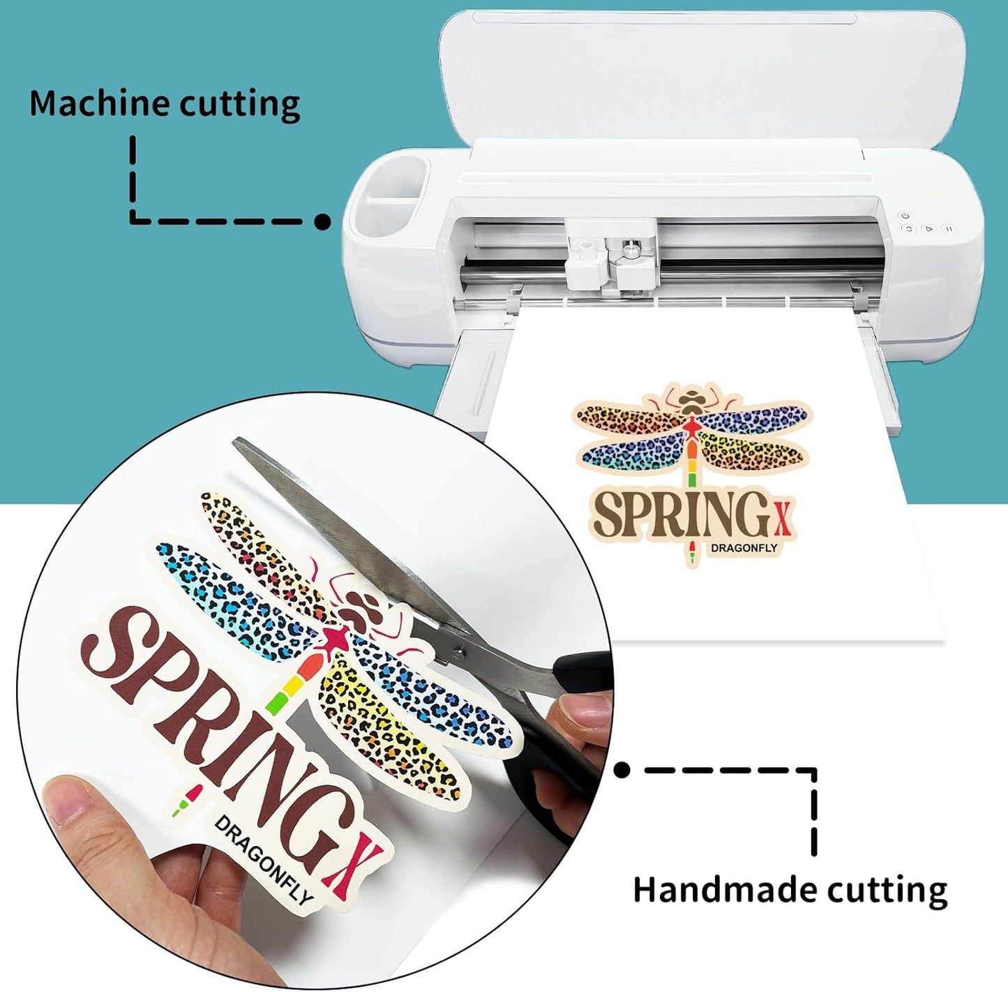 Iron on Heat Transfer Paper for T Shirts (8.5x11'', 50 Sheets) Iron-on Transfers Paper for Light Fabric Printable Heat Transfer Vinyl for Inkjet Printer (Light Fabric 50pcs, 50pcs)