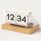 mooas Automatic Mini Flip Clock, Retro Vintage Automatic Flip Desk Clock by mooas