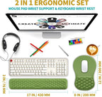 Hokafenle 2 in 1 Ergonomic Mouse Pad Wrist Support & Wrist Rest - Image 2