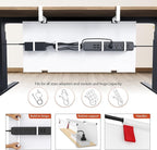 Univivi No Drill Under Desk Cable Management Tray, Clamp/Screw Mount Desk Cable - Image 2