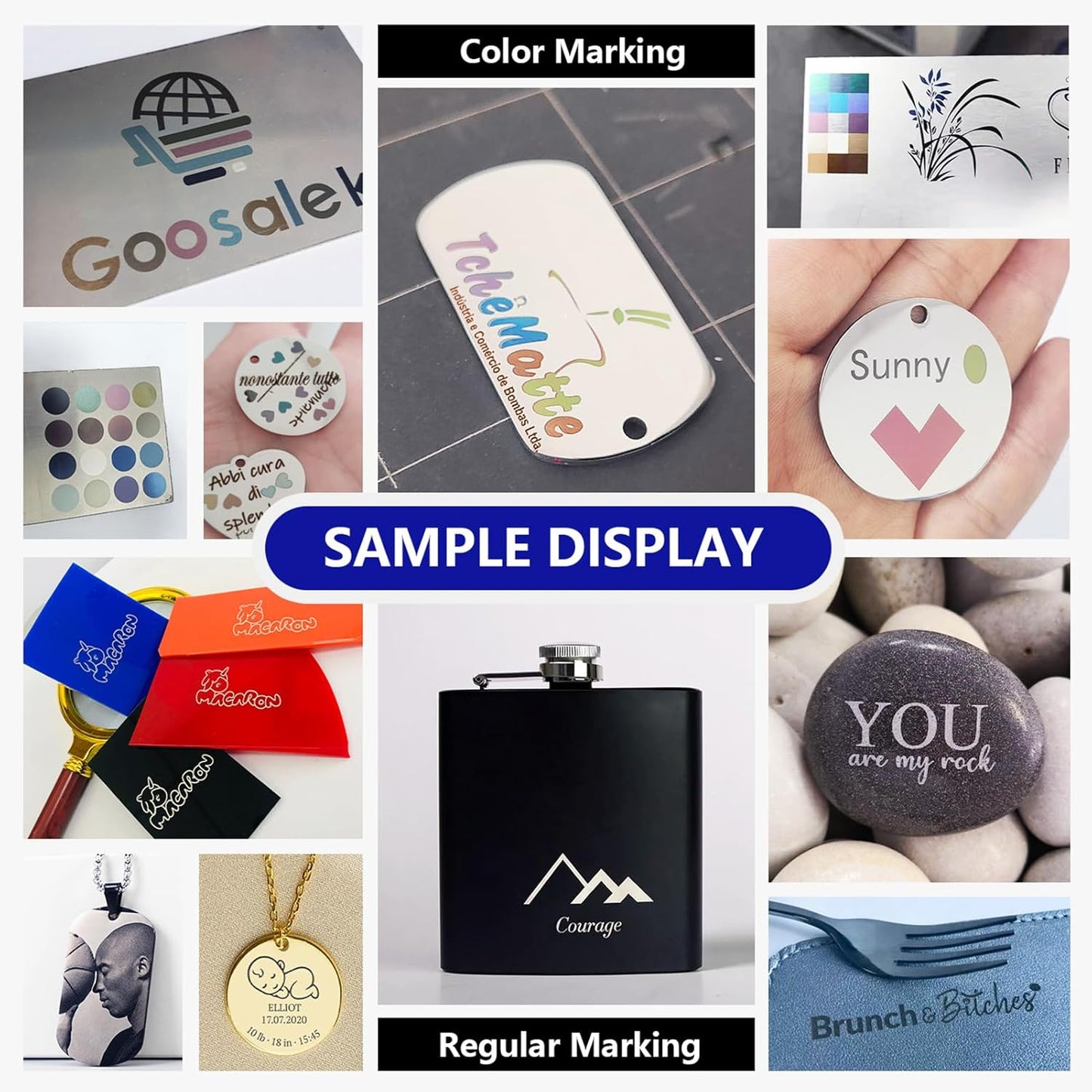 ComMarker B4 30W JPT Mopa Fiber Laser Engraving Machine,Support Lightburn Laser Engraver with 2Lens and L Protective Shield,2in1 Desktop Handheld Color Marking Machine for Stainless Steel,Ring,Tumbler