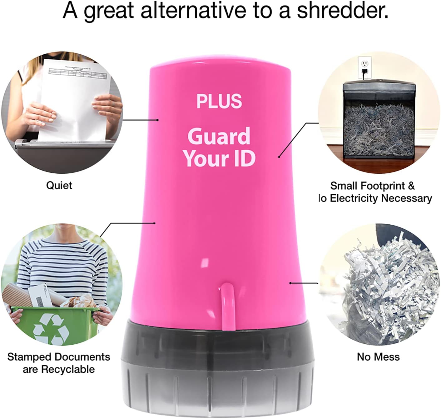 ID Roller 3-Pack - Advanced 2.0 Theft Protection Stamping by Guard Your ID Identity Prevention (Mixed Color: Blue, Pink, Purple)