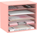 SUPEASY Wood Desk Organizer, 5 Tier Paper File Organizer by SUPEASY