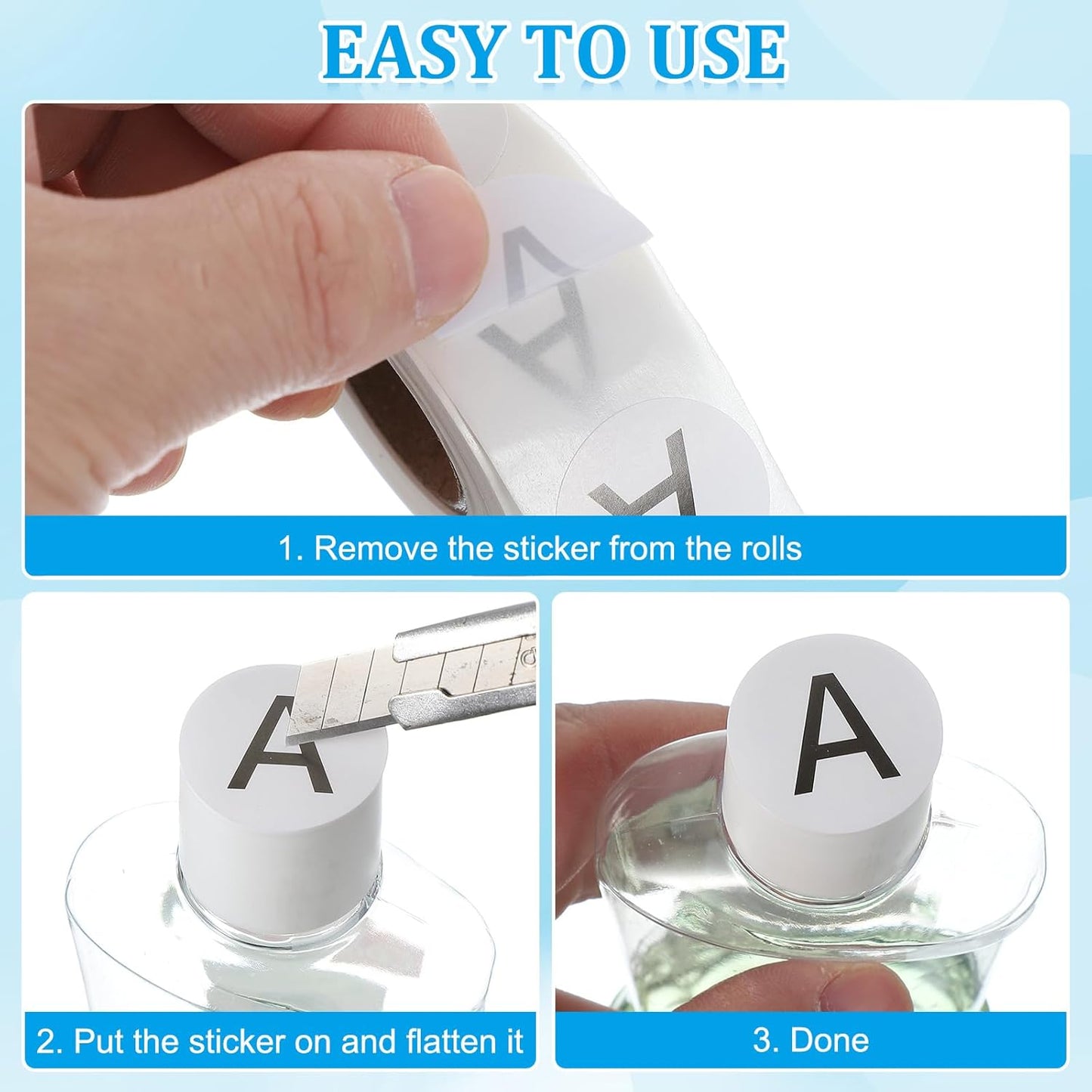 PATIKIL 1" Letter Z Stickers, 4 Rolls Self-Adhesive Alphabet Round Circle Dots Labels for Organization Storage Inventory Boxes Scrapbook Craft 2000 Pcs Total
